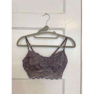 Dusty purple lace Bralette